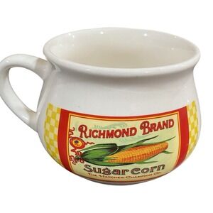 Vintage 90's Dat'l Do-It Inc Soup Bowl Mug Cup, Sweet Corn Collectable
